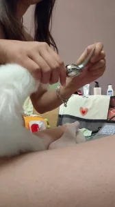 母狗自慰肛塞插入